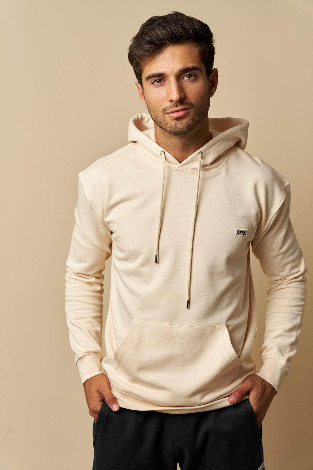 ARKK Apparel ARKK Box Logo Hoodie | Light Sand Hoodie